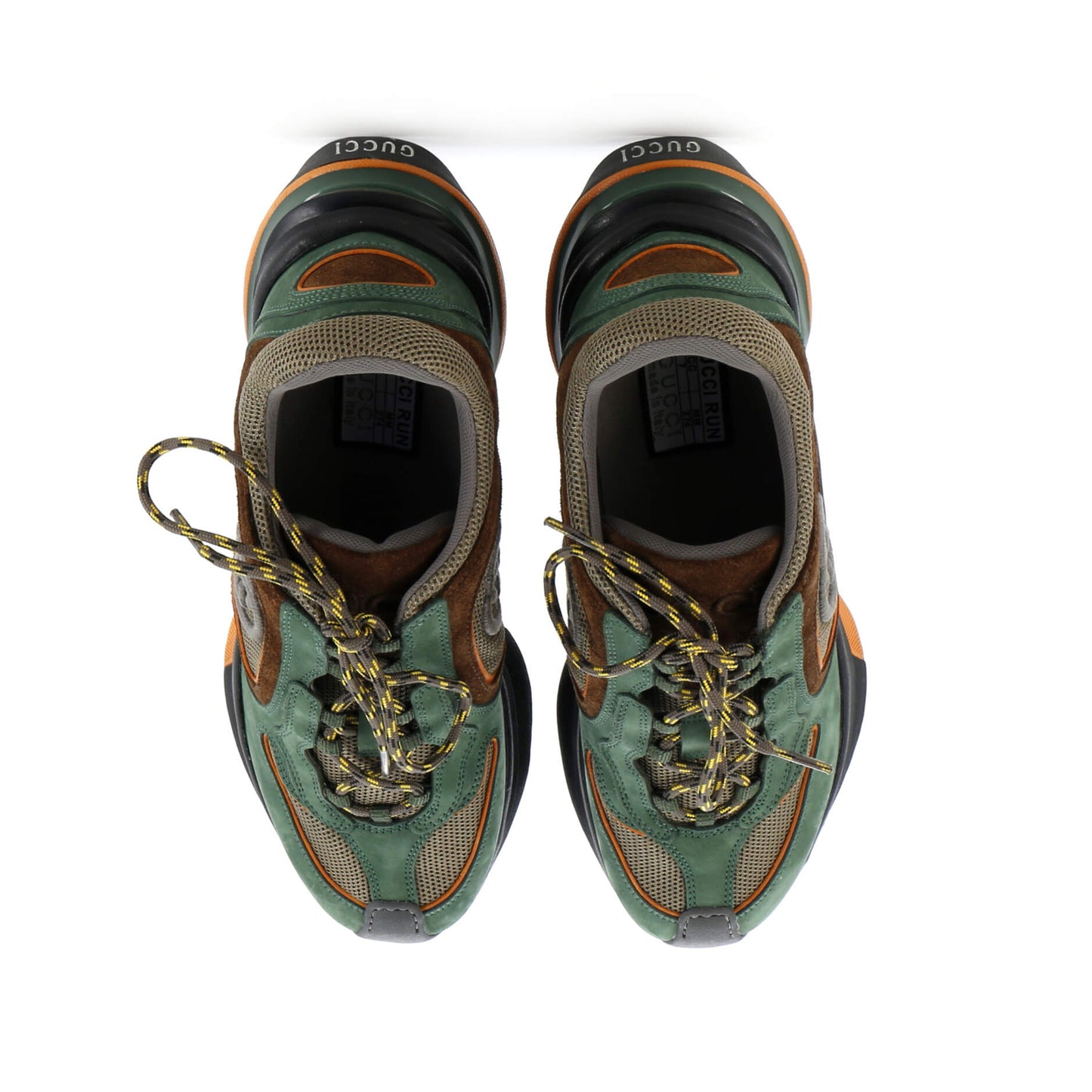 Gucci Run Sneakers Technical Fabric And Suede