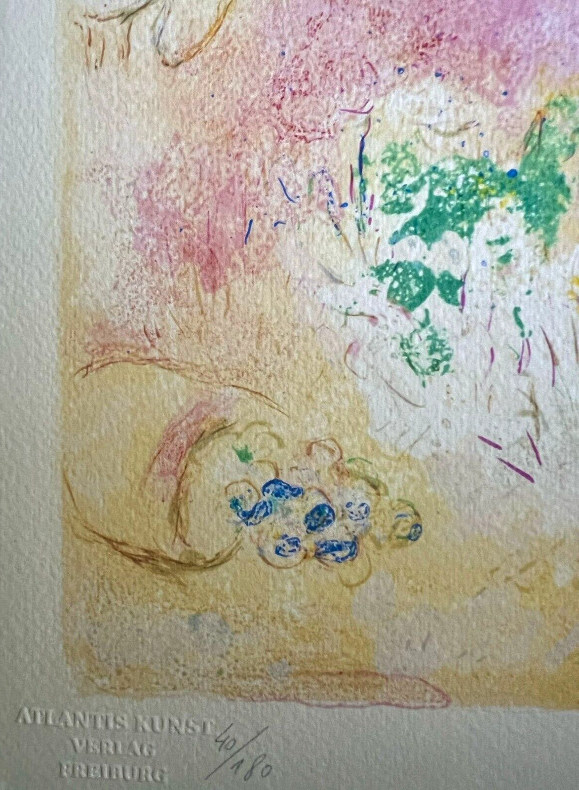 Marc Chagall Lithograph 1978 (Coa Signed) Hand Numbered Crayon Rare