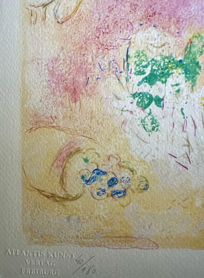 Marc Chagall Lithograph 1978 (Coa Signed) Hand Numbered Crayon Rare