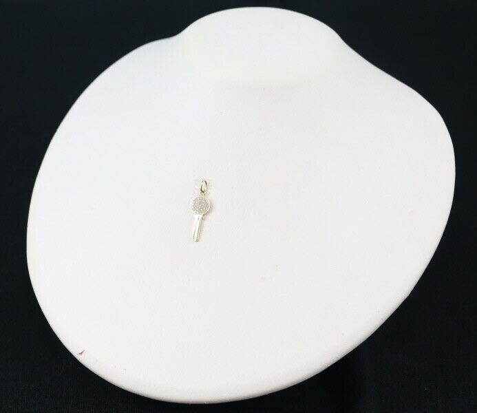 Tiffany&Co. Pendant Diamond Tiffany Keys-Modern Key Charm Mini 18K Yg