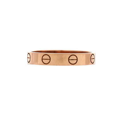 Cartier Love Wedding Band Ring 18K Rose Gold