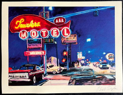 Bob Dylan Lithograph Coa Signed Op Numbered In Pencil Art