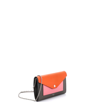 Small Celine Pocket Envelope Shoulder Bag Leather