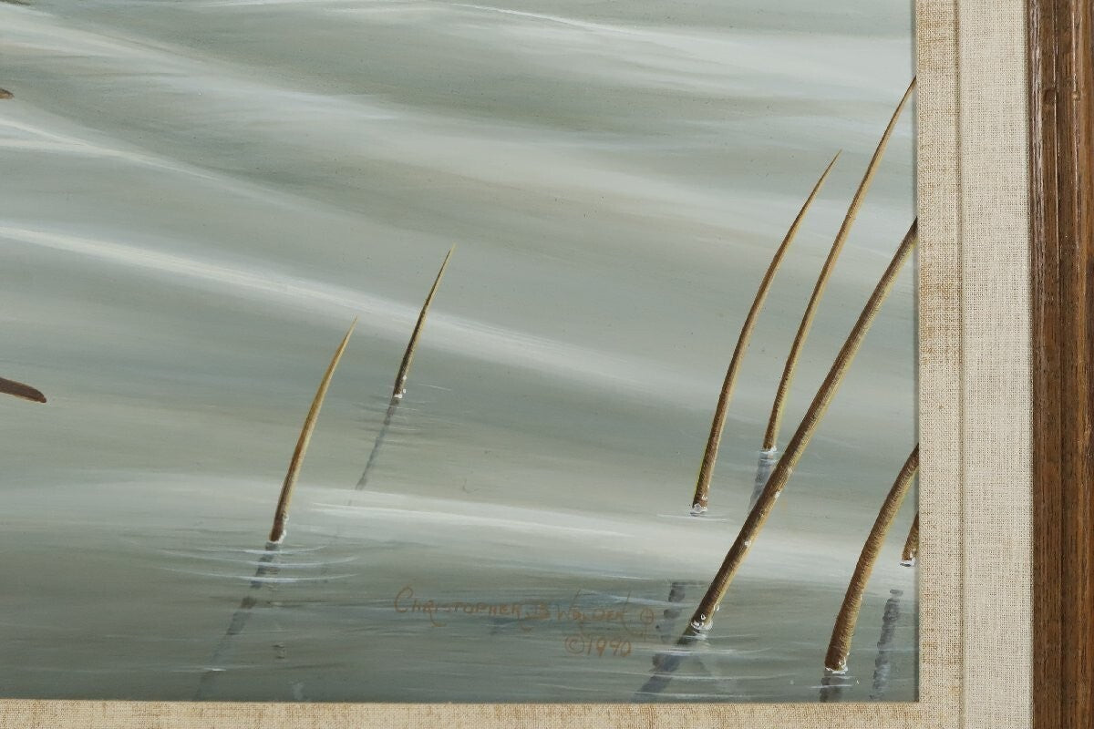 Christopher B. Walden "Sitting Ducks" Signed Oil