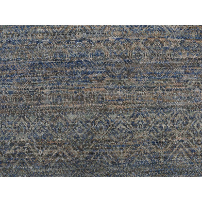 5'X14' Blue Kohinoor Collection 100% Wool Hand Knotted Gallery Size Rug