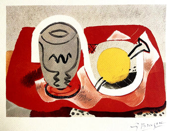 Georges Braque Lithograph 1976 Coa Signed Op
