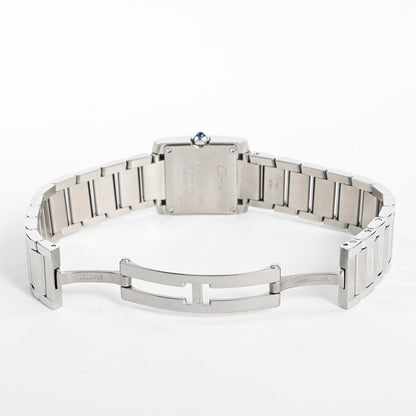 Cartier Tank Francaise Sm Wsta0065 Silver Ladies Used Watch #61523
