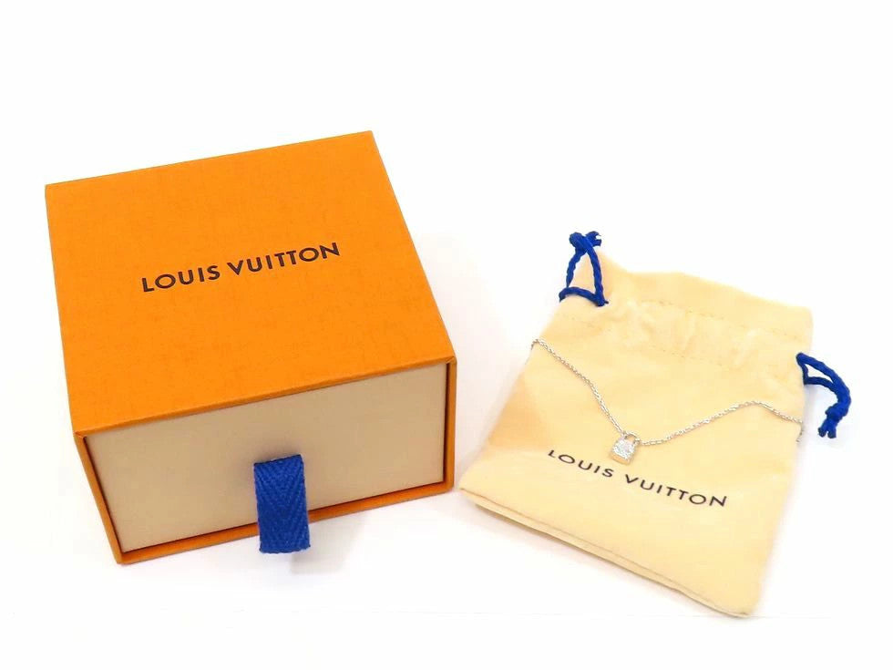 Louis Vuitton Q93560 Diamond Lockit Xs Pendant Necklace K18Wg