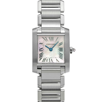 Cartier Tank Francaise Sm W51028Q3 Pink Ladies Used Watch #611630