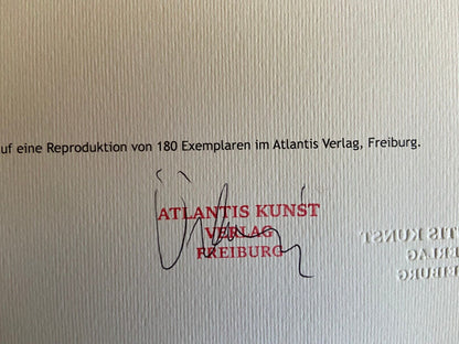 Alberto Giacometti Lithograph Coa Numbered Stamped