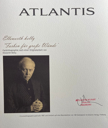 Ellsworth Kelly Lithograph Coa Signed Op Numbered