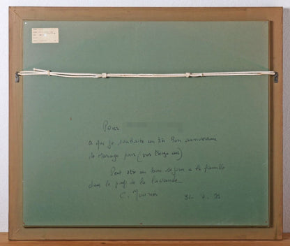 Claude Mourier France Signed Oil Painting Lavender Fields Of Haute Provence F12