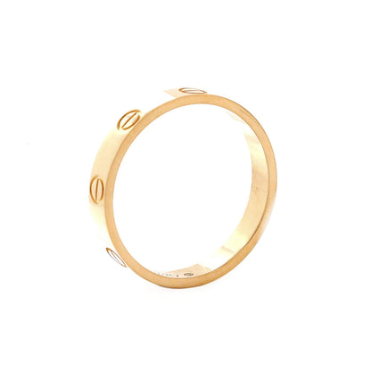 Cartier Love Wedding Band Ring 18K Yellow Gold