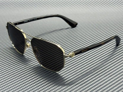 BURBERRY BE3166 110973 Light Gold Dark Brown Men's 60 mm Sunglasses