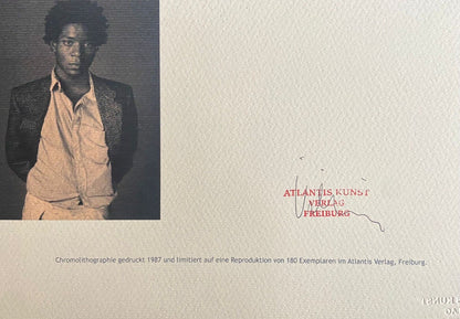 Jean Michel Basquiat Lithograph Coa Signed Numbered In Pencil Rare