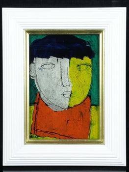 Tetsuo Mizu (Tokyo)- Boy Original Painting Oil On