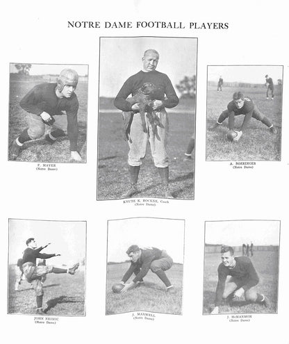 1926 Notre Dame Vs. Army Football Game Program