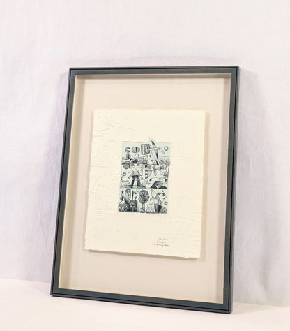 Simone & Henri Jean Etching With Embossing Limited 200 Hand-Signed Contemporary