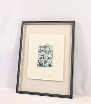 Simone & Henri Jean Etching With Embossing Limited 200 Hand-Signed Contemporary
