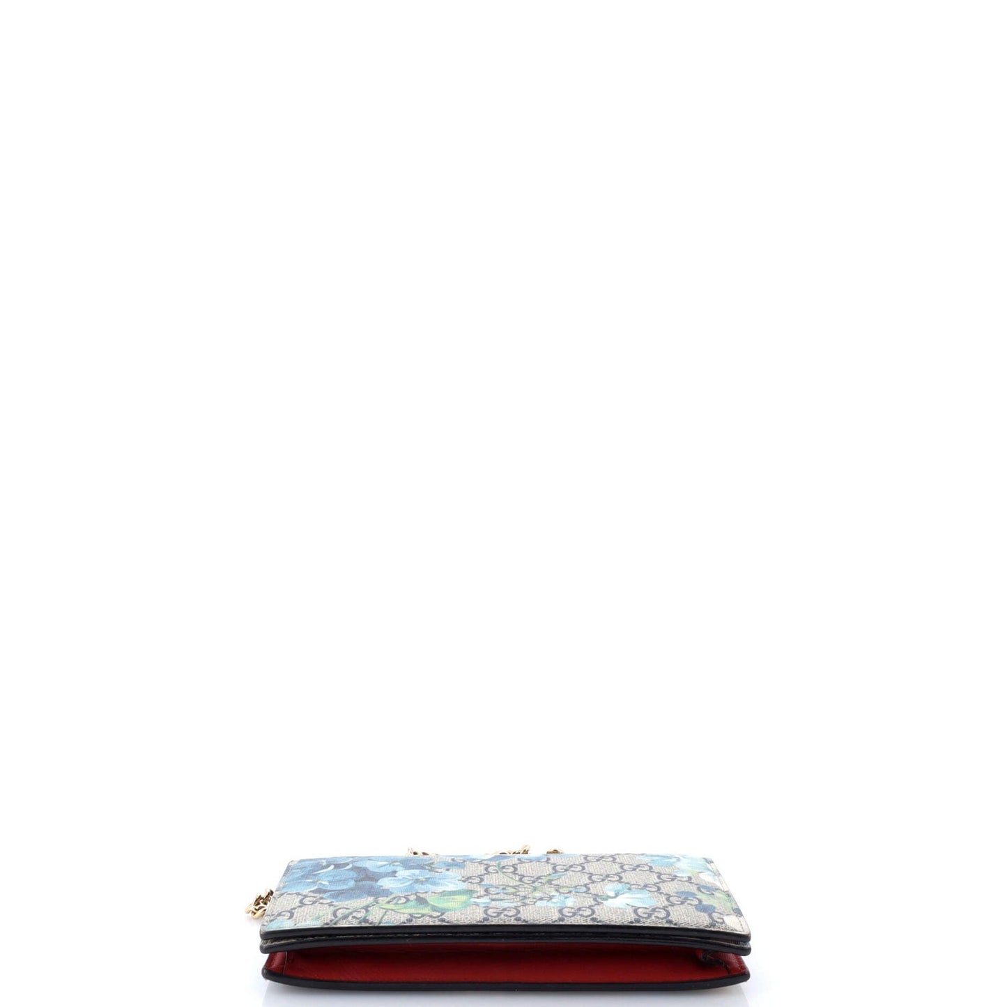 Gucci Chain Wallet Blooms Print Gg Coated Canvas