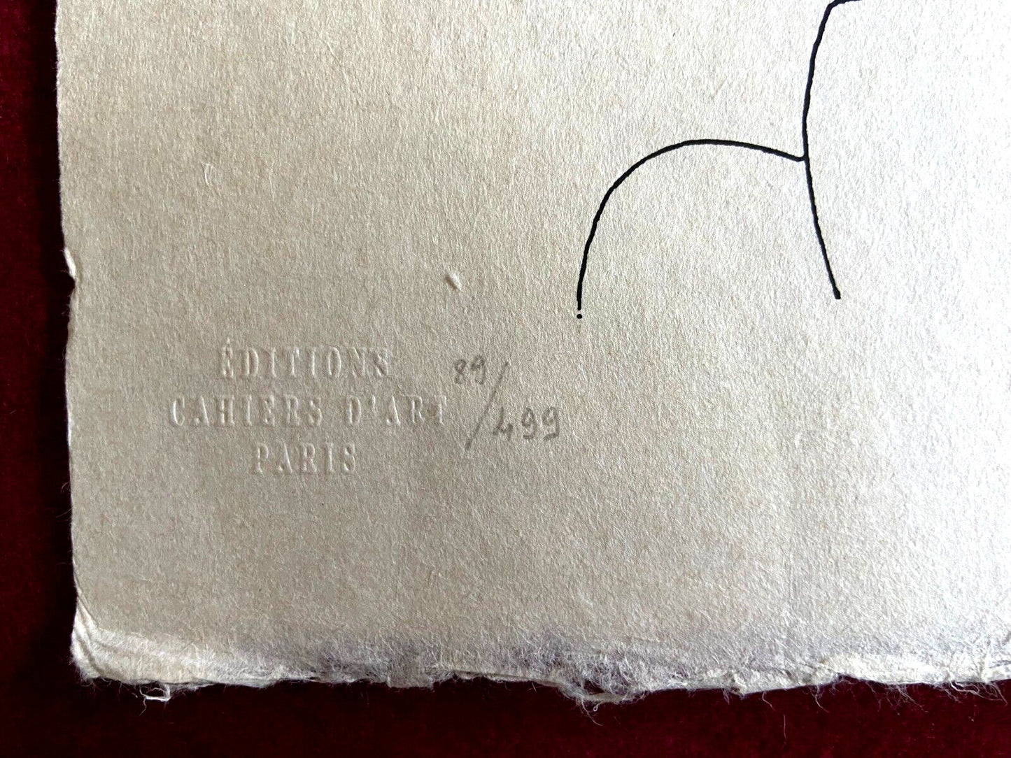 Henri Matisse Lithograph Signed Contract Hand Numbered / Paul Klee