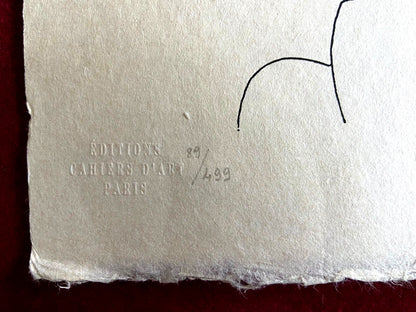 Henri Matisse Lithograph Signed Contract Hand Numbered / Paul Klee