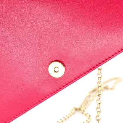 Christian Dior Lady Dior Convertible Chain Clutch Cannage Quilt Leather Long