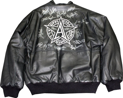 Mlb All Star'S Autographed Michael Allen All-Star Cafe Leather Jacket (Jsa)