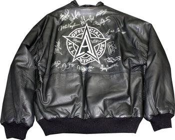 Mlb All Star'S Autographed Michael Allen All-Star Cafe Leather Jacket (Jsa)
