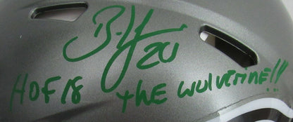 Brian Dawkins Hof Signed Eagles Full Size Flash
