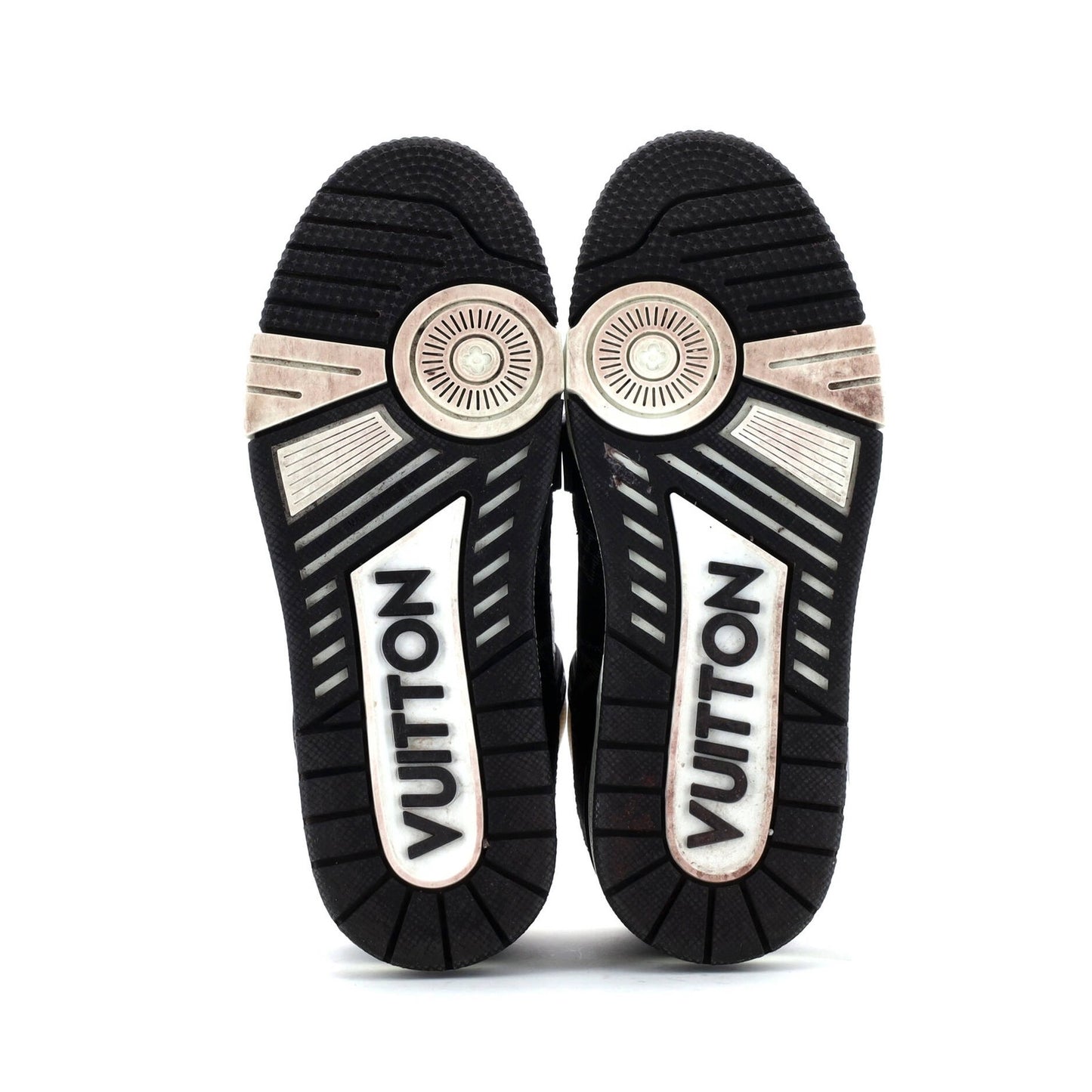 Louis Vuitton Men'S Lv Trainer Sneakers Monogram Empreinte Leather And Monogram