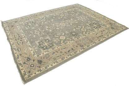 Handmade Muted Brownish Floral Transitional