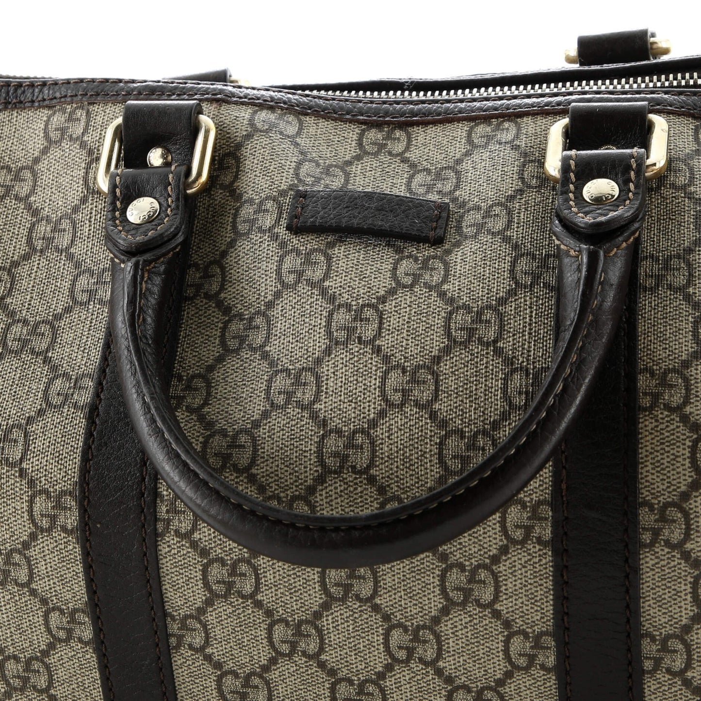 Gucci Joy Boston Bag Gg Coated Canvas Medium