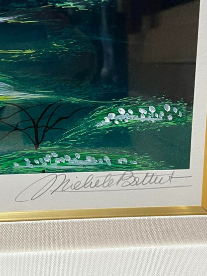 10 - Michel Batteau "Monsoon Valley" 84/ 100 Silkscreen Edition - signed and framed