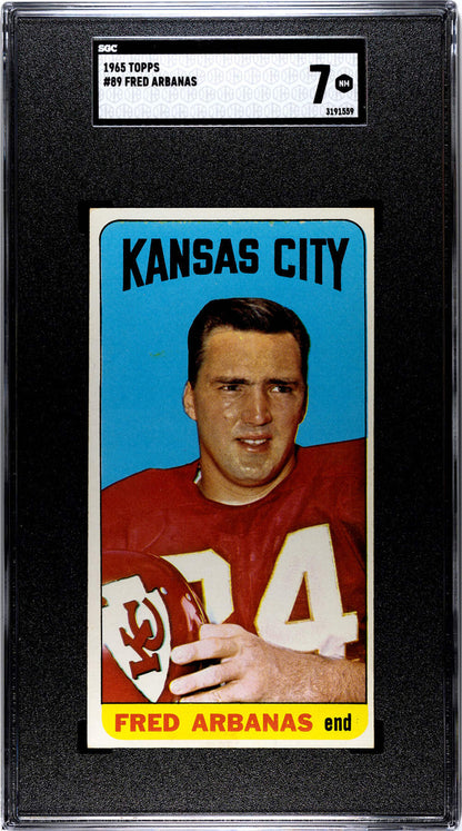 Fred Arbanas 1965 Topps #89 Sgc 7