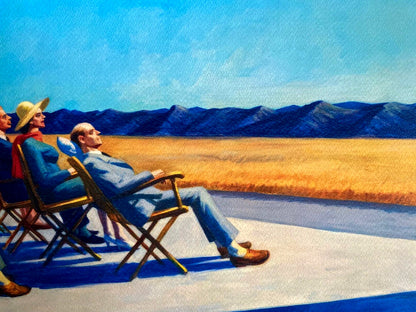 Edward Hopper Coa Lithograph Signature Stamp