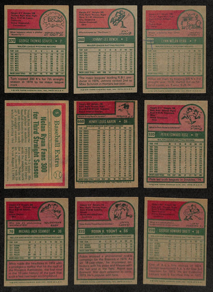 1975 Topps Baseball Card Complete Set (1-660)