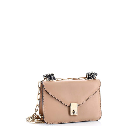 Valentino Garavani Panther Chain Flap Shoulder Bag Leather Small