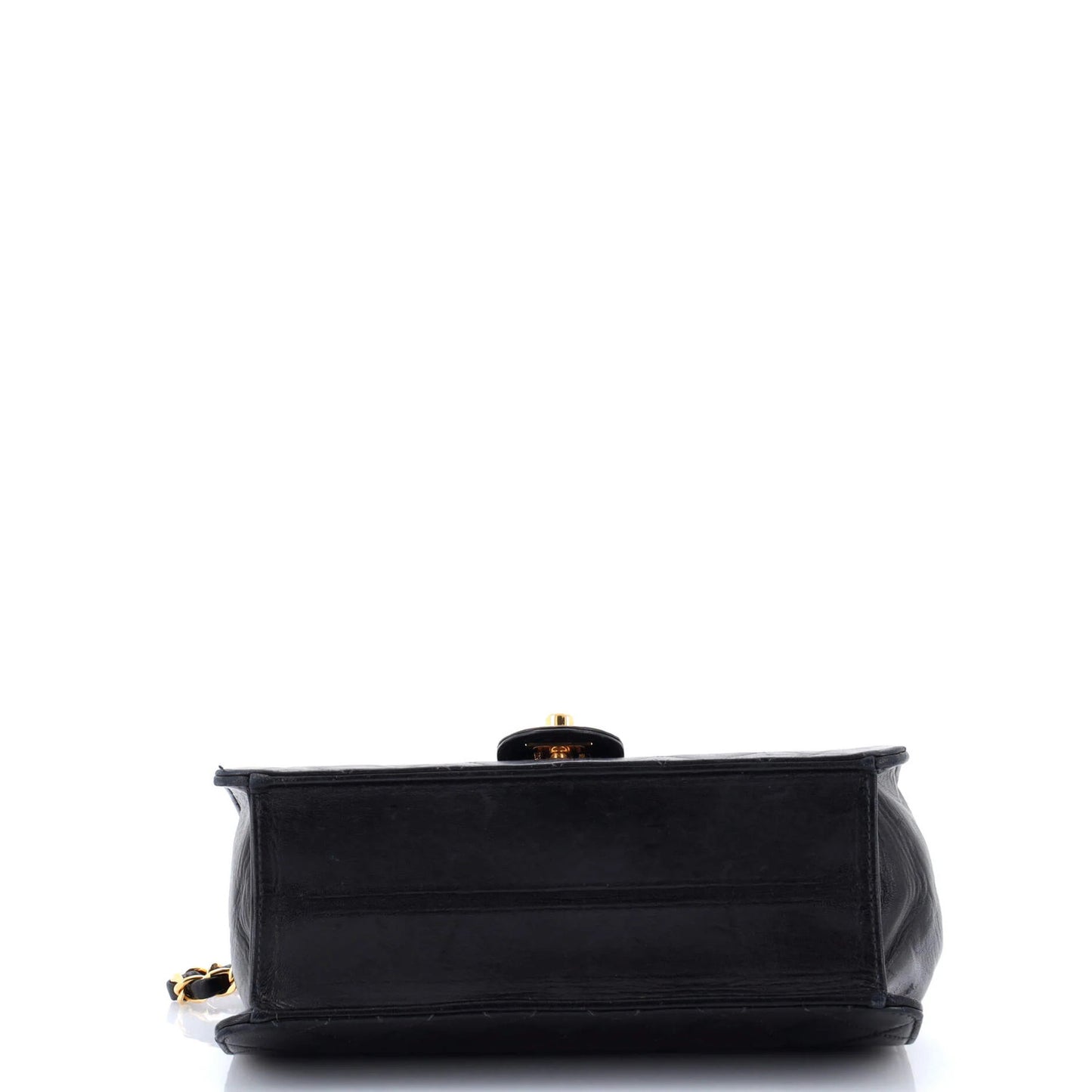 Chanel Vintage Clutch With Chain Quilted Leather Small