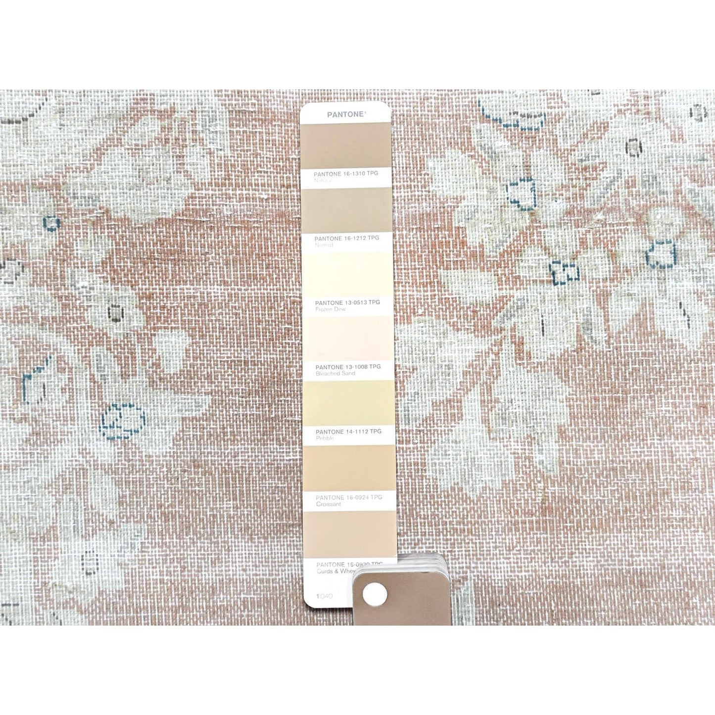 10'1"X14'2" Hand Knotted Almond Brown Vintage Farsian Karman Wool Rug