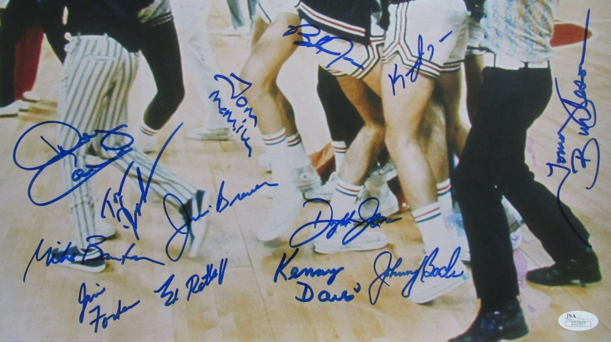 1972 Team Usa Basketball 13X Team Signed 16X20