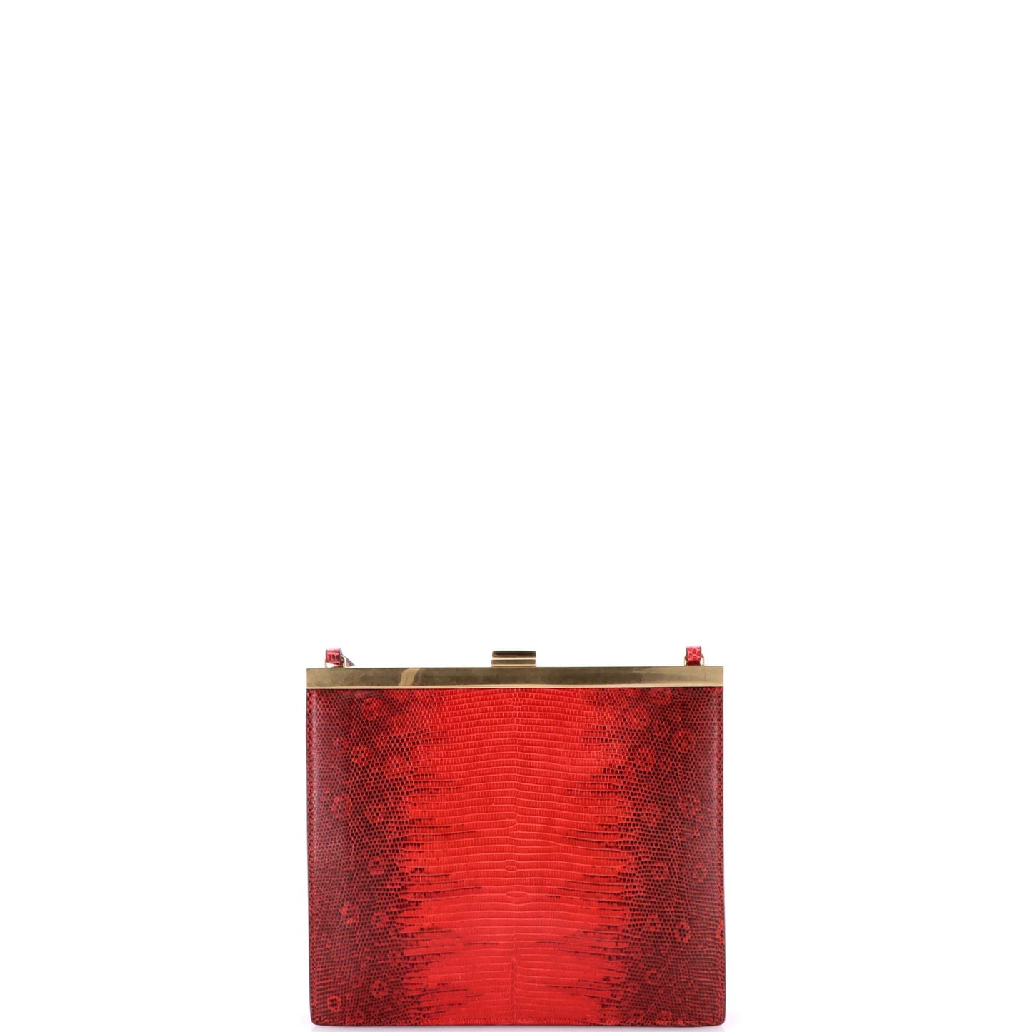 Celine Clasp Crossbody Bag Lizard Mini