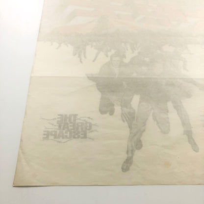 The Great Escape Steve McQueen starring first edition B2 size poster