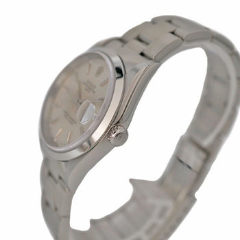 Rolex Oyster Perpetual Date 15200 Silver Case Size 34.0Mm Used Watch #72177