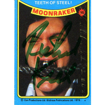 Richard Kiel Autographed 1979 Eon Productions Card