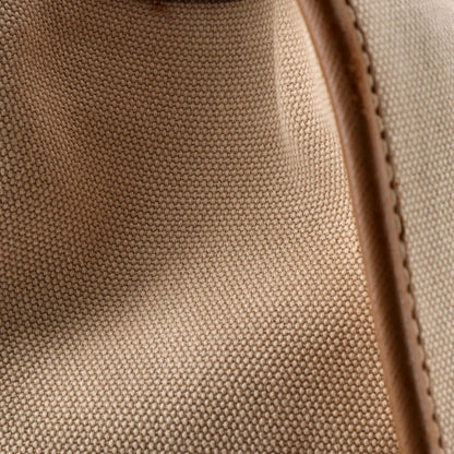 Prada Convertible Tote Canvas And Saffiano Leather Large