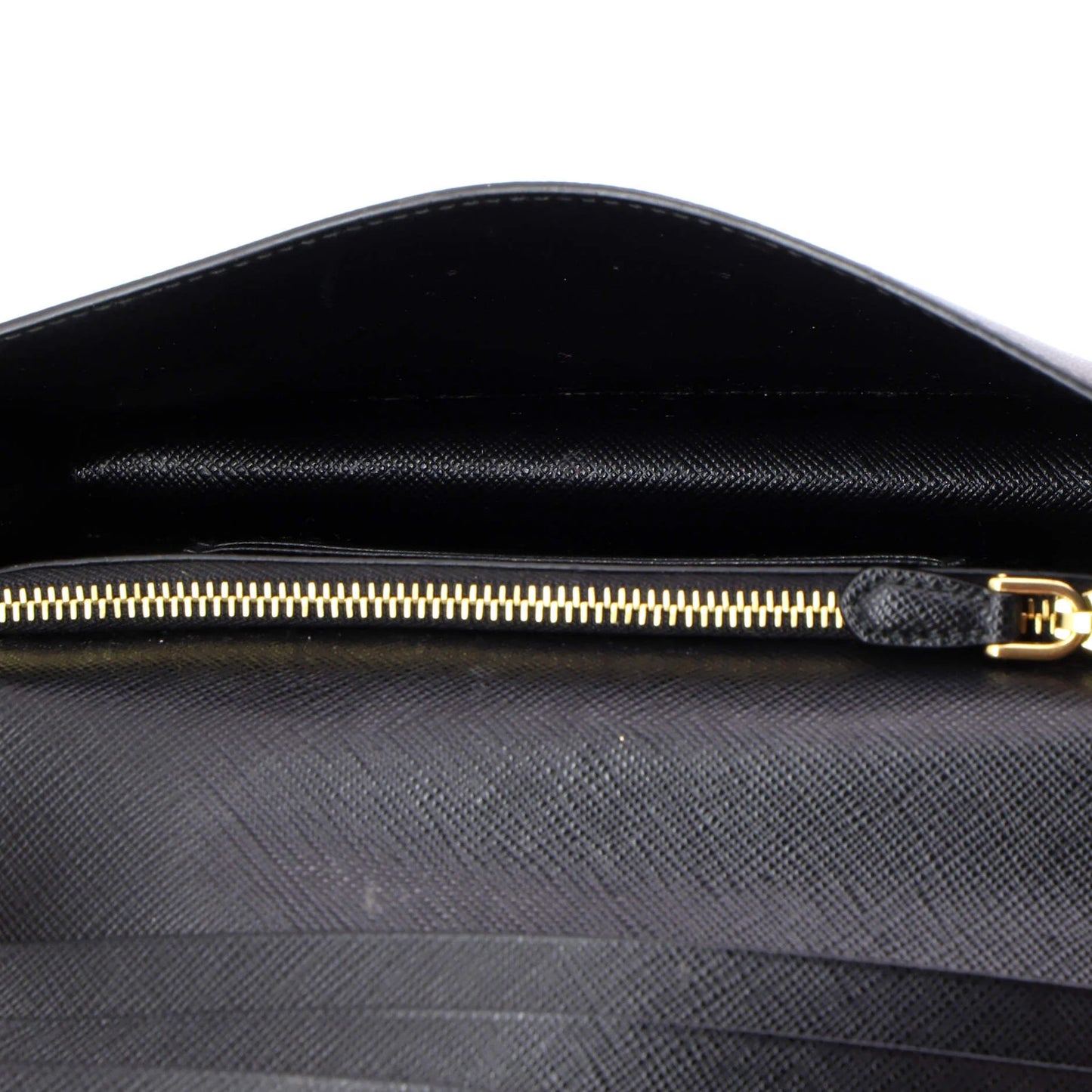 Prada Wristlet Wallet On Chain Saffiano Leather Mini