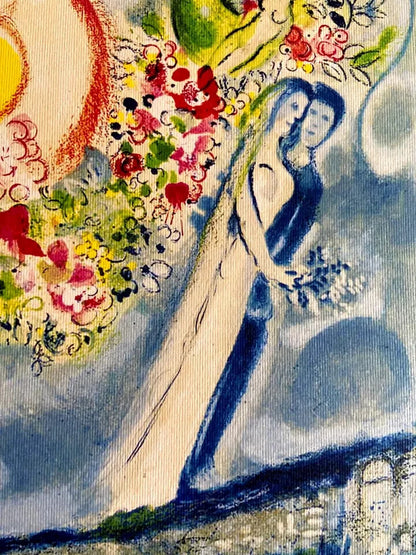 Marc Chagall Lithograph Coa Original Hand-Signed Hand-Numbered Collection Stamp