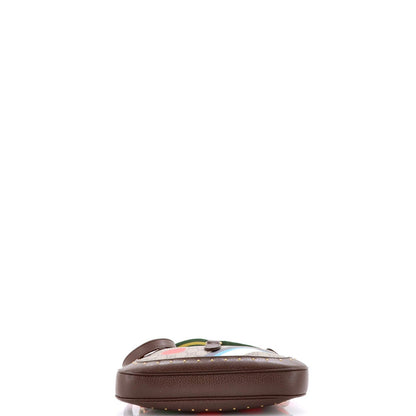 Gucci Jackie 1961 Hobo Studded Printed Gg Coated Canvas Small