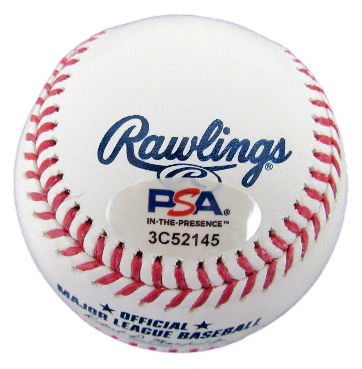 Jimmy Rollins Signed/Auto Oml Baseball Philadelphia Phillies Psa/Dna 189595